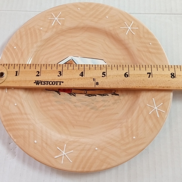 HOME Northwoods Collection Cabin Snowflake 8"Salad Plate - Picture 5 of 5